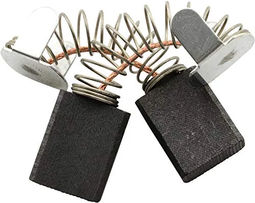 Vista 2 de Cepillos de carbón para Ryobi C357 Powertools - con resorte, cable y conector - Reemplaza 613 AA, 613 GX, 613AA, 6540053 y 6541283