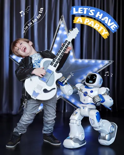 Vista 6 de Ruko 1088 Robots inteligentes para niños, gran robot interactivo programable RC con control de voz, control de aplicación, regalo para niños y niñas