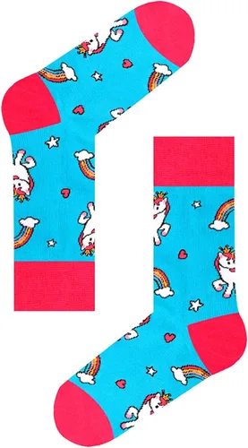 Vista 5 de Zmart Paquete de calcetines de animales para niñas, regalos de llama y unicornio, calcetines de corgi y pollo, 5 pares para niños