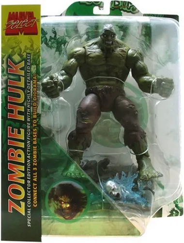 Vista 2 de Marvel Seleccione: Figura de acción de Zombie Hulk