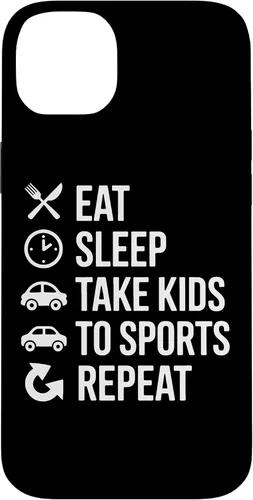 Vista 15 de Eat Sleep Take Kids to Sports Repeat Sports Parent Life Case for iPhone 17