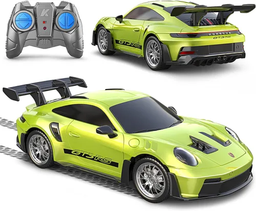 Vista 15 de AEROQUEST Audi - Auto de control remoto, a escala 1:24, eléctrico, deportivo, de carreras, pasatiempos, vehículo modelo Audi para niños y niñas, Azul