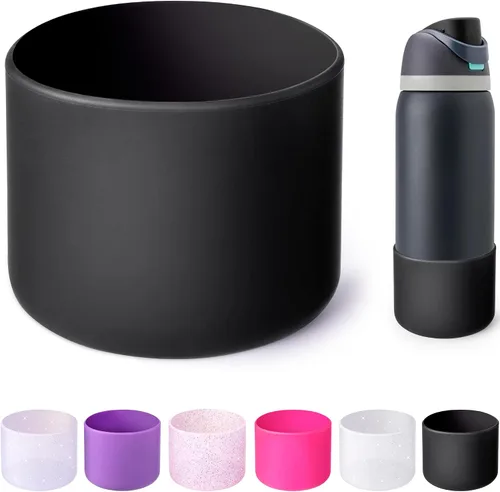 Vista 19 de Funda de Silicona para Botella de Agua Owala de 24oz, Manga Protectora Antideslizante Brillante para Botella de Agua Owala que Protege las Botellas