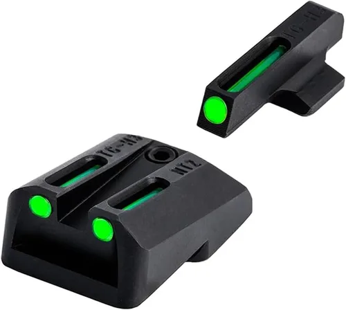 Vista 7 de Truglo TFO Tritio y mira de pistola de fibra óptica Juego de mira nocturna delantera y trasera compacta duradera de alta visibilidad, compatible