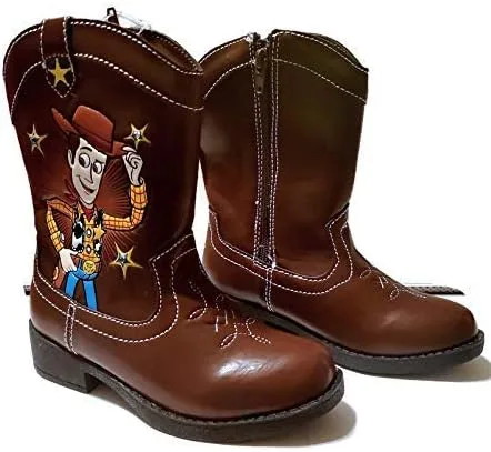 Vista 2 de Disney Pixar Toy Story - Botas vaqueras leñosas iluminadas para niños pequeños