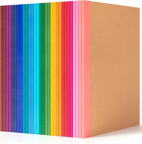 Vista 8 de Paquete de 30 cuadernos en blanco a granel, cuaderno de composición de papel A5 sin forro, 8.3 x 5.5 pulgadas, cubierta de papel kraft con espinas