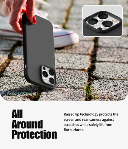 Vista 5 de GOOSPERY Funda de silicona líquida para iPhone 14 Pro Max