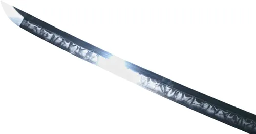 Vista 7 de Katana - Espada Katana de 41 pulgadas, hecha a mano japonesa, práctica, acero T10, templado/arcilla templada, espiga completa, afilada, vaina..