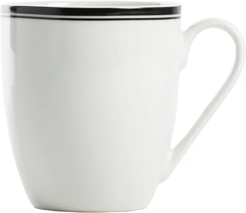 Vista 8 de 10 Strawberry Street Café Stripe Coupe - Vajilla de 16 piezas, color negro