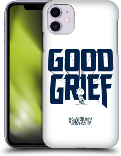 Vista 58 de Head Case Designs Funda rígida con licencia oficial de Peanuts Charlie Brown Good Grief Rock Tees compatible con Apple iPhone 7/8/SE 2020 y 2022