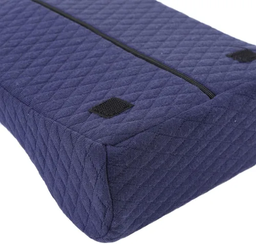 Vista 6 de Almohada de rodilla de espuma viscoelástica para personas que duermen de lado, suave cojín ergonómico de elevación curva, alivio del dolor