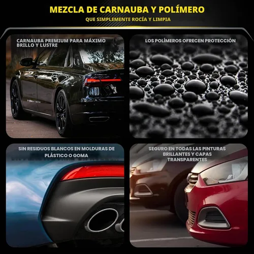 Vista 6 de Meguiar 's G7716 Clase de oro, paños de microfibra y cera Quik de carnaúba Plus Premium, paquete, Cera