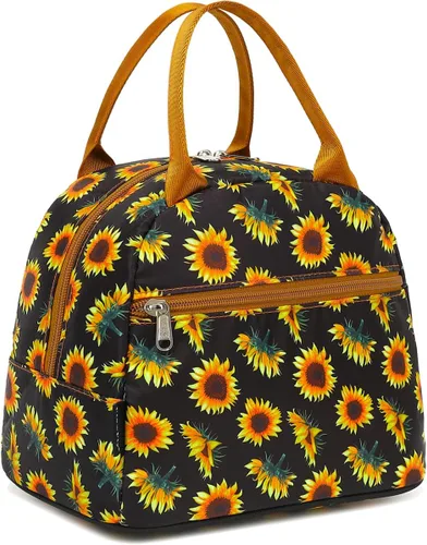 Vista 14 de Bolsa de almuerzo aislada FlowFly - Bolsa de asas organizadora para mujeres/hombres, Alpaca