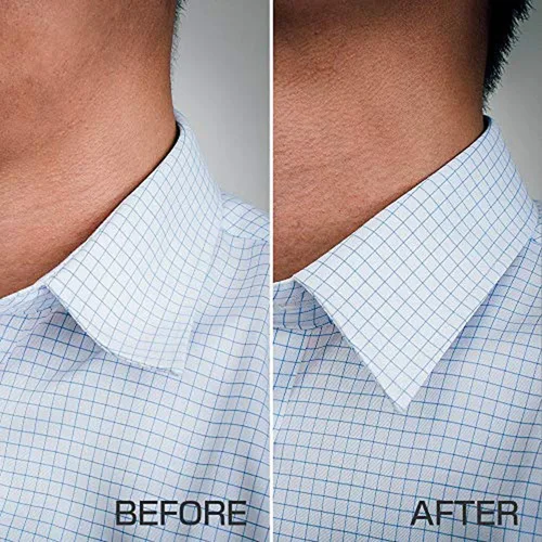 Vista 2 de Plastic Collar Stays, White Dress Shirt Collar Inserts, Removable Dress Shirt Stays for Men