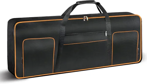 Vista 10 de Ruibo Funda para Teclado de 61 Teclas, Funda de Concierto para Teclado Piano Portátil Duradero Impermeable Tela Oxford 600D con Acolchado de Algodón