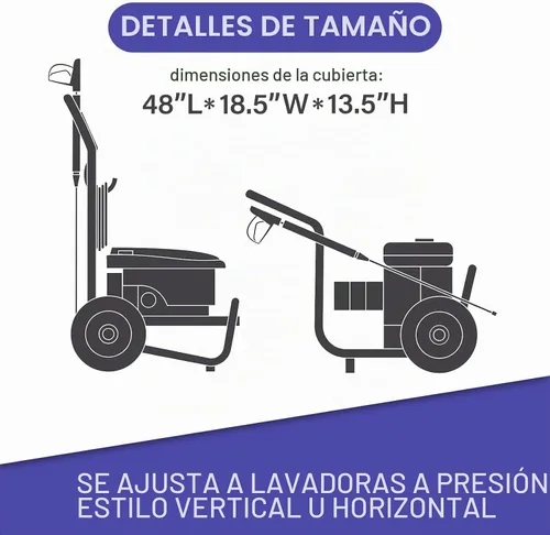 Vista 3 de Cubierta universal resistente a la intemperie para lavadora a