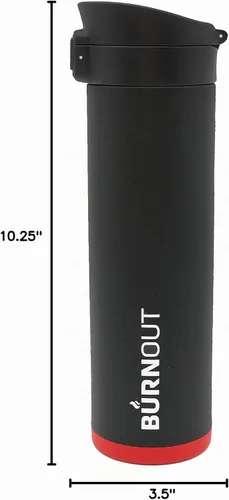 Vista 10 de BURNOUT Taza Inteligente Reguladora de Temperatura de 16 oz. - Nueva Tapa Pop Superior (Negro)