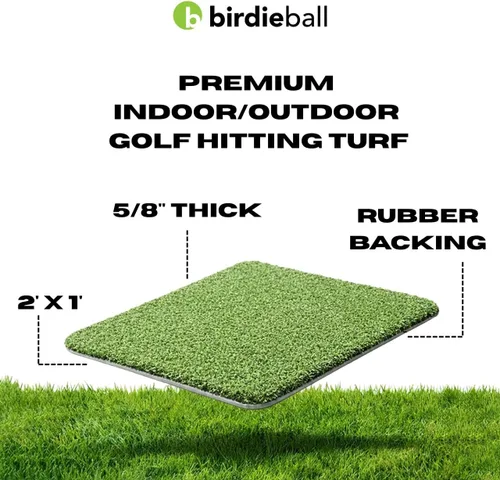 Vista 6 de BirdieBall Hitting Turf/StrikePad Set with 12 Limited Flight Practice Golf Balls