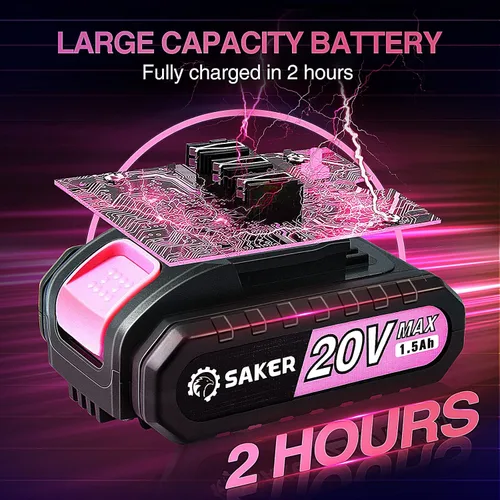 Vista 4 de Saker - Mini motosierra eléctrica y portátil de 6 pulgadas, para podar ramas de árboles, usar en hogar y jardín