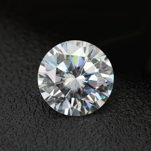 Vista 2 de Real D incoloro moissanita suelta piedra VVS1 con informe GRA para la fabricación de joyas