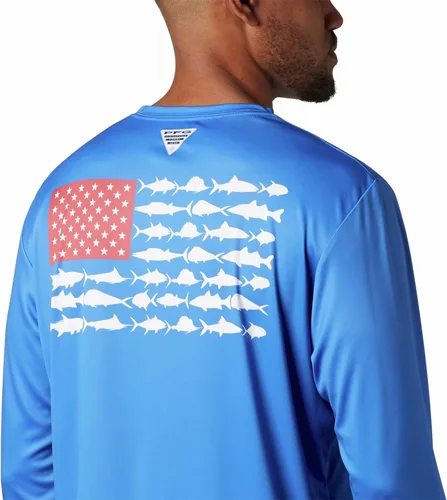 Vista 5 de Columbia Mens Terminal Tackle PFG Fish Flag Ls