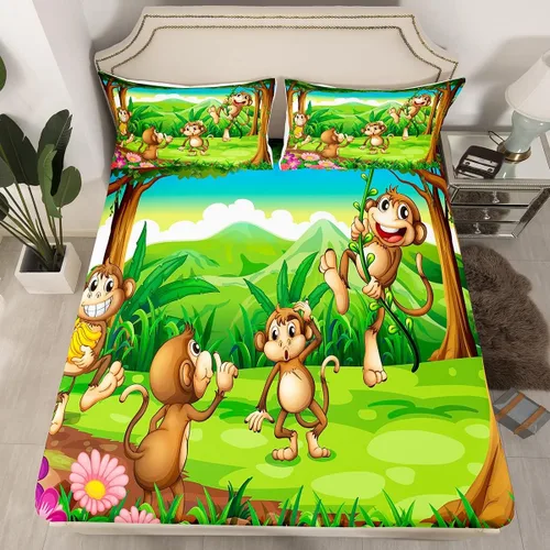 Vista 43 de Ropa de cama de 2 piezas, estilo rústico de granja, juego de ropa de cama para adolescentes y adultos, sábanas bajeras, ropa de cama ajustable