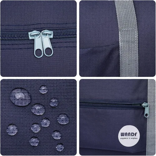 Vista 4 de Bolsa de viaje para artículos personales de Spirit Airlines de 18 x 14 x 8 pulgadas, bolsa de viaje debajo del asiento, equipaje de mano plegable