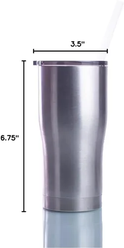 Vista 6 de Hogg Estuche moderno de 20 onzas para vasos curvos (paquete de 25) para bricolaje, personalizable, purpurina, epoxi, vasos a granel