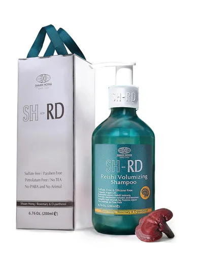 Vista 9 de SH-RD Champú activador de ginseng rojo para cabello adelgazante Extracto de hierbas, romero, vitamina B5 Levantamiento de raíces, control