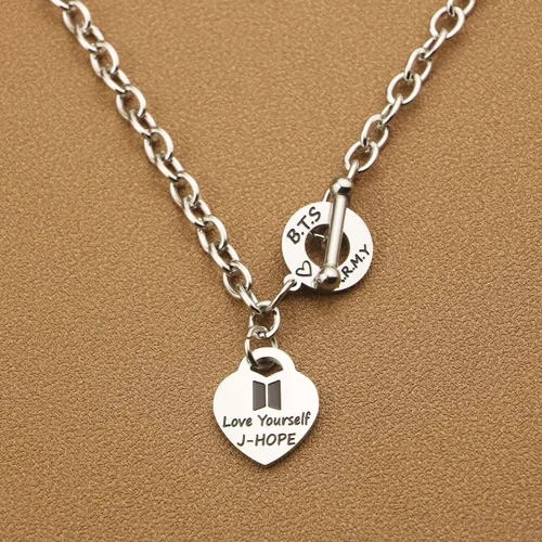 Vista 4 de ARETIS Kpop Bangtan - Collar de regalo para niños Be the best J-HOPE JIMIN JIN JK RM SUGA V Collar Bangtan Boys Lover Jewelry Gift for Bangtan Boys