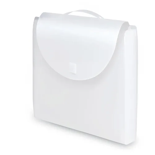 Vista 8 de Samsill Organizador de almacenamiento de papel y álbumes de recortes de 12 x 12 pulgadas, transparente, expandible, cierres de gancho y bucle, mango