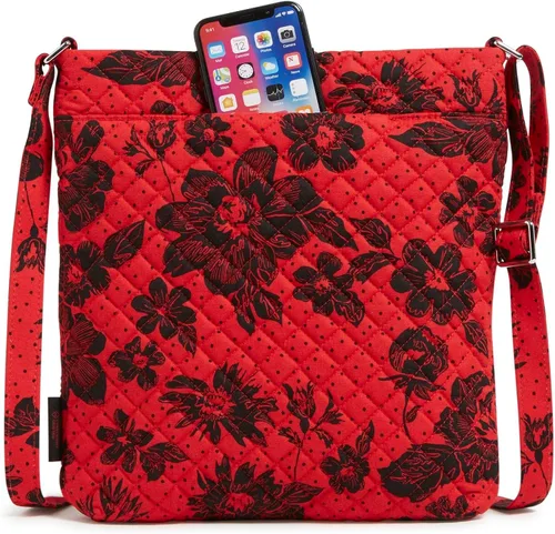 Vista 5 de Vera Bradley Cotton Collegiate Triple Zip Hipster Crossbody Purse (Multiple Teams Available)