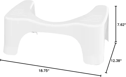 Vista 11 de Squatty Potty Simple Curve - Taburete de inodoro para baño, 7 pulgadas, color blanco