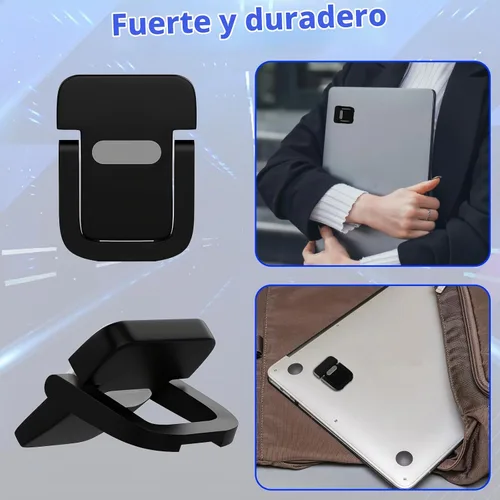 Vista 5 de Notoke Soporte elevador de teclado portátil de 2 piezas, soporte ajustable para teclado negro con 2 ajustes de ángulo y patas plegables