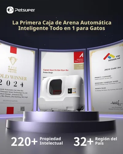 Vista 2 de PLT01 Caja de arena para gatos autolimpiante, caja de arena automática para gatos con recarga automática de arena, embalaje y sellado automático