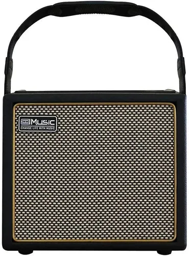 Vista 3 de Amplificador de guitarra acústica, altavoz Bluetooth de 30 W, amplificador de guitarra acústica portátil recargable con efecto de coro