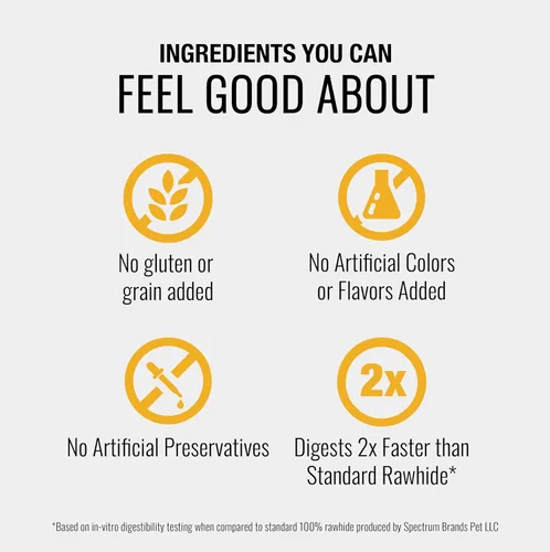 Vista 4 de Good n Fit - Rollos pequeños con sabor a hígado de pollo real, 6 unidades, masticables de cuero crudo altamente digeribles de larga duración