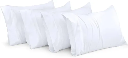 Vista 63 de Utopia Bedding - Juego de 2 fundas de almohada tamaño estándar, con cierre de sobre, tela de microfibra cepillada suave, resistentes al encogimiento