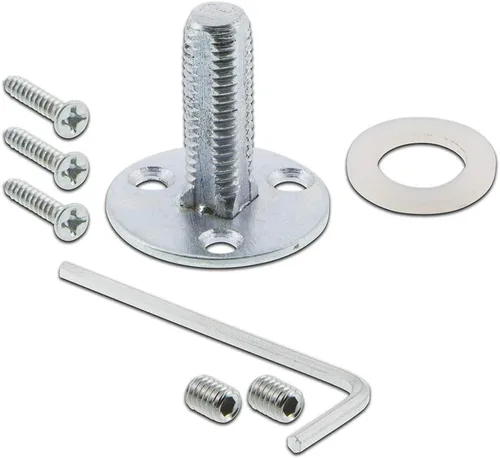 Vista 64 de Nostalgic Roseta de cuerda de almacén con pomo de puerta de cristal