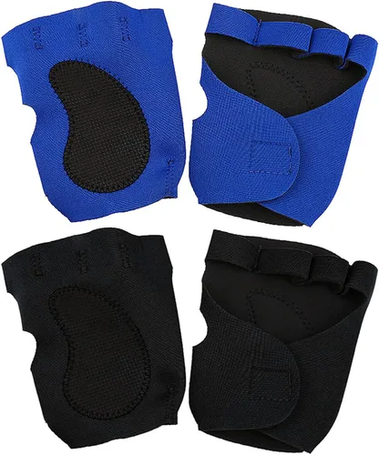 Vista 2 de Guantes de neopreno acolchados para levantamiento de pesas, guantes ventilados para seguimiento de ciclismo, deportes con protección completa