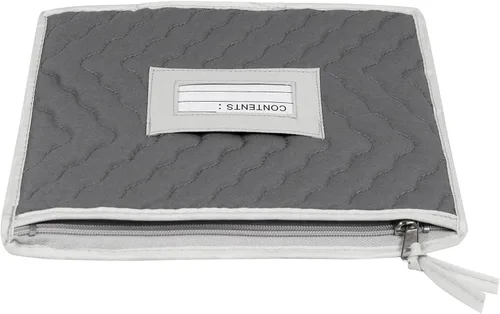 Vista 3 de Richards Homewares. Juego de accesorios de micro fibra de seis unidades, color gris.