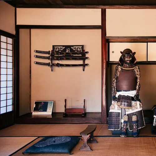 Vista 4 de Barydat Soporte de pared para katana, soporte para espada samurái, soporte para colgar espada japonesa Wakizashi, colección de pasatiempos