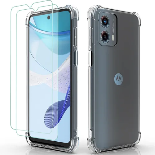 Vista 10 de Osophter Funda para Moto G 5G 2023, Motorola G 5G 2023 para mujeres y niñas, diseño floral con protector de pantalla, absorción de golpes, funda