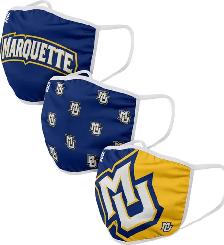 Vista 12 de FOCO - Cubrebocas universitario de la NCAA para adultos (unisex, 3 unidades)