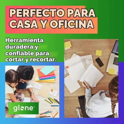 Vista 8 de Glone Recortadora de papel de 12 pulgadas, cortador de papel tamaño A4 con protección automática de seguridad para cupón, papel de manualidades