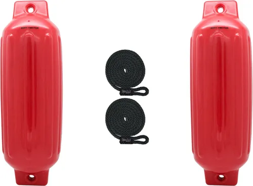 Vista 44 de Extreme Max 3006.7375 BoatTector Defensa Inflable Value Paquete de 2 - 4.5" x 16", Negro