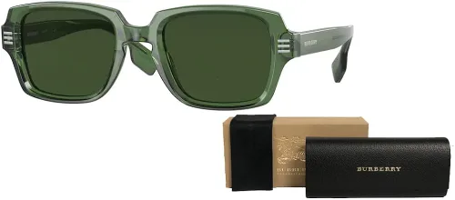 Vista 3 de BURBERRY Eldon BE4349 Rectangle Sunglasses for Men BUNDLE With Designer iWear Complimentary Eyewear Kit