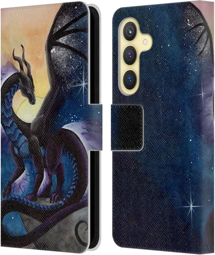 Vista 62 de Head Case Designs Officially Licensed Carla Morrow Galactic Entrancement Dragons Leather Wallet Case Compatible with Samsung Galaxy A07 4G
