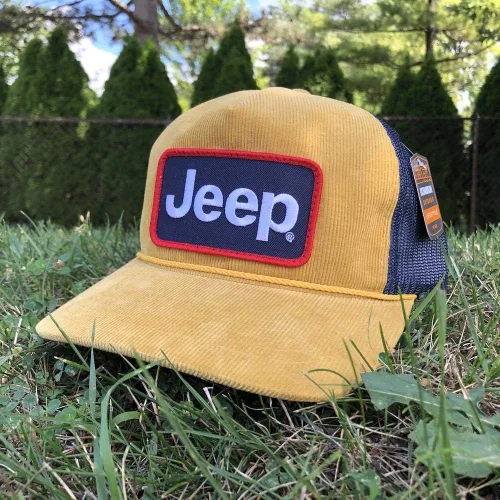 Vista 3 de Jeep Gorra Richardson Troutdale de alta calidad, color dorado, azul marino