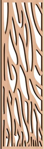 Vista 9 de 9 3/8"W x 24 3/8"H x 1/4"T Bristol Decorativos Paneles de Pared de Madera Calado, Cereza